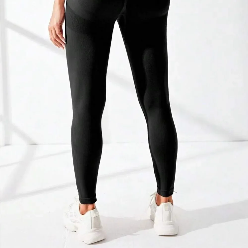Scrunch Bubble Butt Yoga Workout Leggings Black M